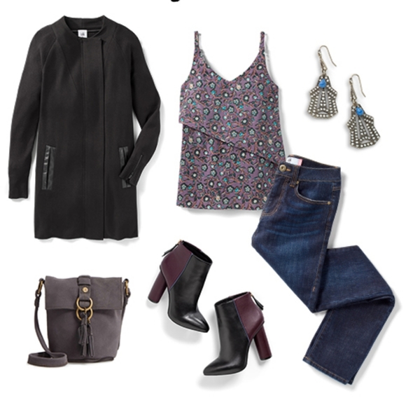 Cabi leather color block ankle bootie size 10 NEW - Picture 4 of 7